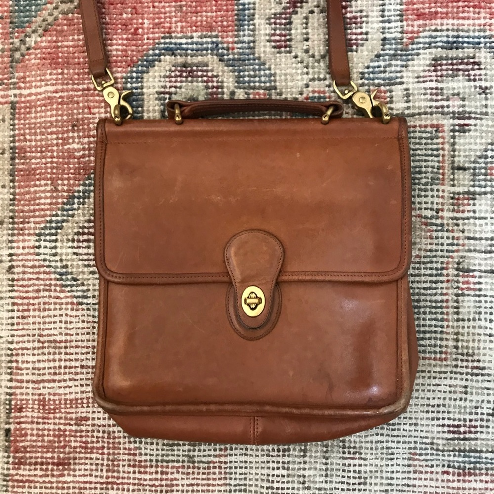Vintage leather Coach purse.
